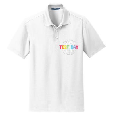 Retro Boho Style Its Test Day Yall Funny Teacher Testing Day Dry Zone Grid Polo