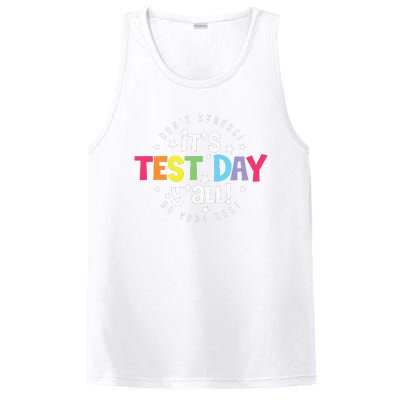 Retro Boho Style Its Test Day Yall Funny Teacher Testing Day PosiCharge Competitor Tank