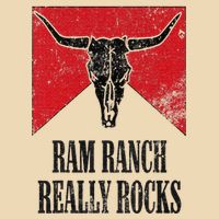 Retro Bull Skull Western Life Country Ram Ranch Really Rocks Zip Tote Bag