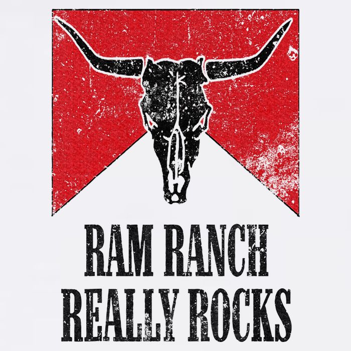 Retro Bull Skull Western Life Country Ram Ranch Really Rocks Cooling Performance Crew T-Shirt