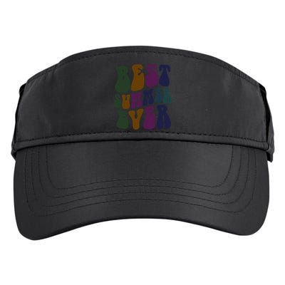 Retro Best Summer Ever Camp Crew Camping Staff Grill Chef Gift Adult Drive Performance Visor