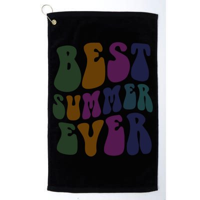 Retro Best Summer Ever Camp Crew Camping Staff Grill Chef Gift Golf Towel