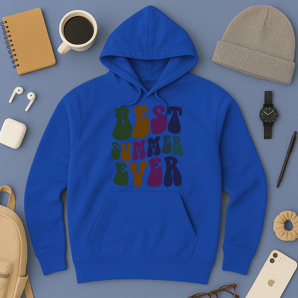 Retro Best Summer Ever Camp Crew Camping Staff Grill Chef Gift Hoodie