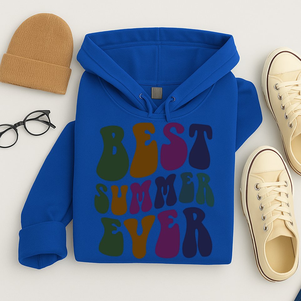 Retro Best Summer Ever Camp Crew Camping Staff Grill Chef Gift Hoodie