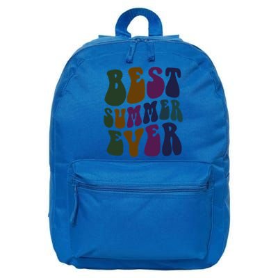 Retro Best Summer Ever Camp Crew Camping Staff Grill Chef Gift 16 in Basic Backpack
