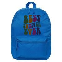 Retro Best Summer Ever Camp Crew Camping Staff Grill Chef Gift 16 in Basic Backpack
