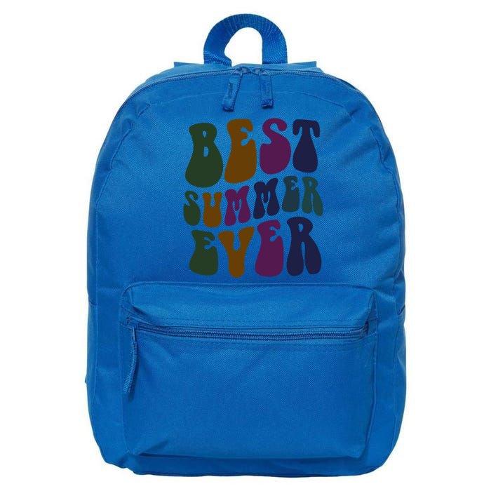 Retro Best Summer Ever Camp Crew Camping Staff Grill Chef Gift 16 in Basic Backpack