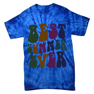 Retro Best Summer Ever Camp Crew Camping Staff Grill Chef Gift Tie-Dye T-Shirt