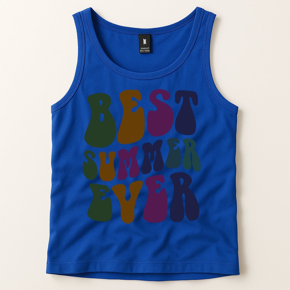 Retro Best Summer Ever Camp Crew Camping Staff Grill Chef Gift Tank Top