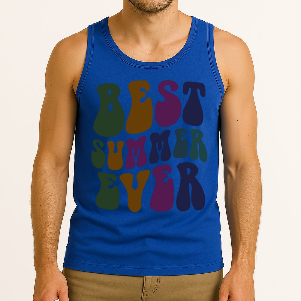 Retro Best Summer Ever Camp Crew Camping Staff Grill Chef Gift Tank Top