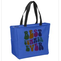 Retro Best Summer Ever Camp Crew Camping Staff Grill Chef Gift Zip Tote Bag