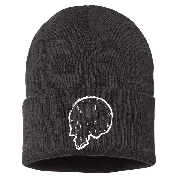 Real Big Skull Sustainable Knit Beanie