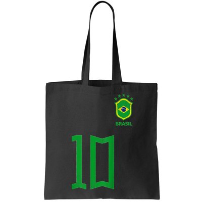 Retro Brazil Soccer Number 10 Brazilian Futebol Brasil Team Bag