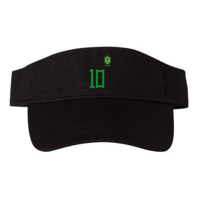 Retro Brazil Soccer Number 10 Brazilian Futebol Brasil Team Visor