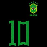 Retro Brazil Soccer Number 10 Brazilian Futebol Brasil Team Zip Tote Bag