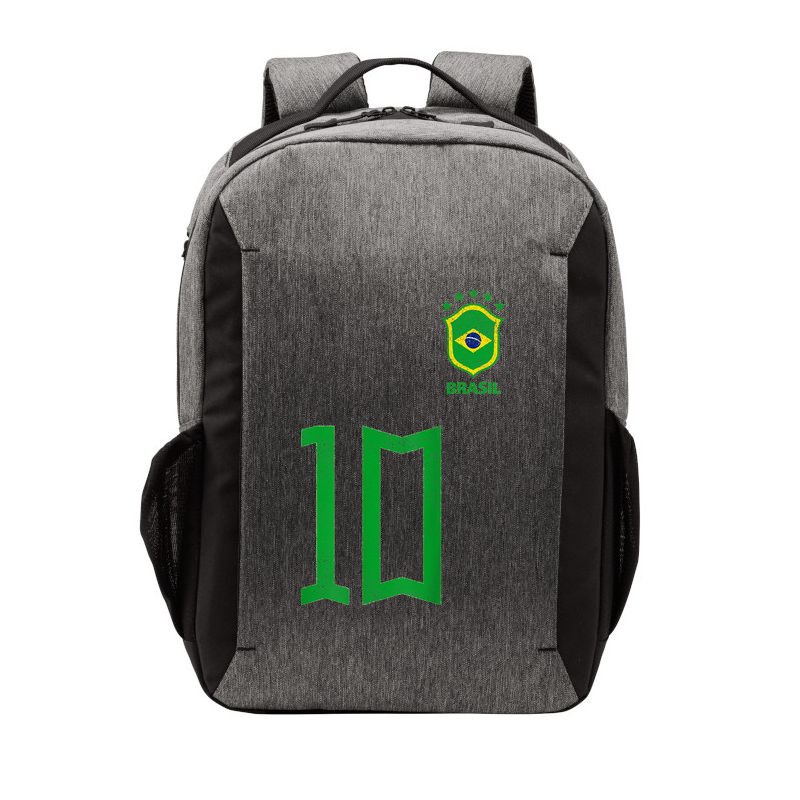 Retro Brazil Soccer Number 10 Brazilian Futebol Brasil Team Vector Backpack