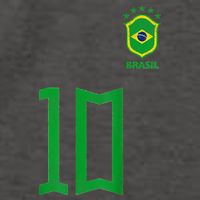 Retro Brazil Soccer Number 10 Brazilian Futebol Brasil Team Vector Backpack