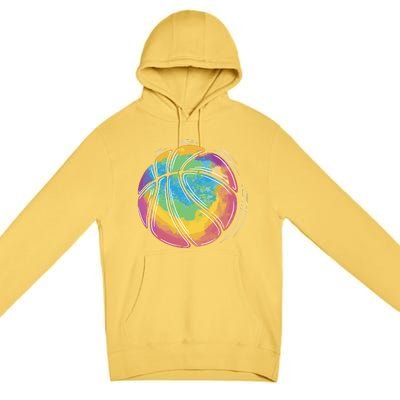 Rainbow Basketball Sport Premium Pullover Hoodie