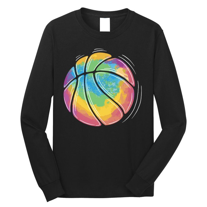 Rainbow Basketball Sport Long Sleeve Shirt