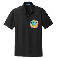 Rainbow Basketball Sport Dry Zone Grid Polo