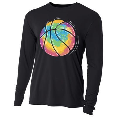 Rainbow Basketball Sport Cooling Performance Long Sleeve Crew