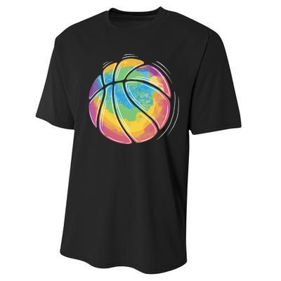 Rainbow Basketball Sport Performance Sprint T-Shirt