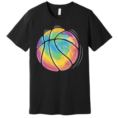 Rainbow Basketball Sport Premium T-Shirt