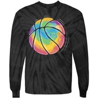 Rainbow Basketball Sport Tie-Dye Long Sleeve Shirt