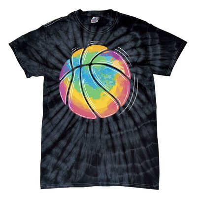 Rainbow Basketball Sport Tie-Dye T-Shirt