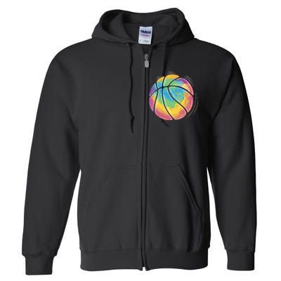 Rainbow Basketball Sport Full Zip Hoodie