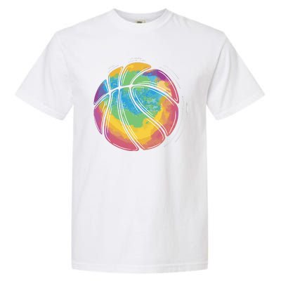 Rainbow Basketball Sport Garment-Dyed Heavyweight T-Shirt