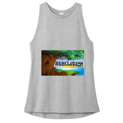 Rebelution Bright Side Of Life Ladies PosiCharge Tri-Blend Wicking Tank