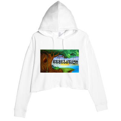 Rebelution Bright Side Of Life Crop Fleece Hoodie