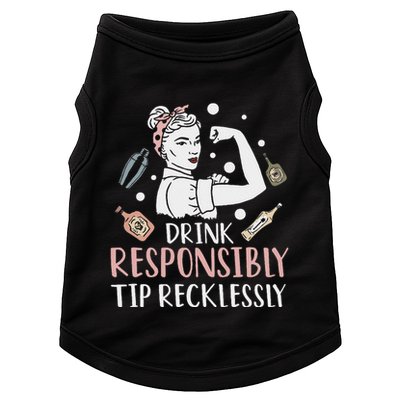Retro Bartending Saying Mixologist Barkeeper & Bartender Doggie Tank