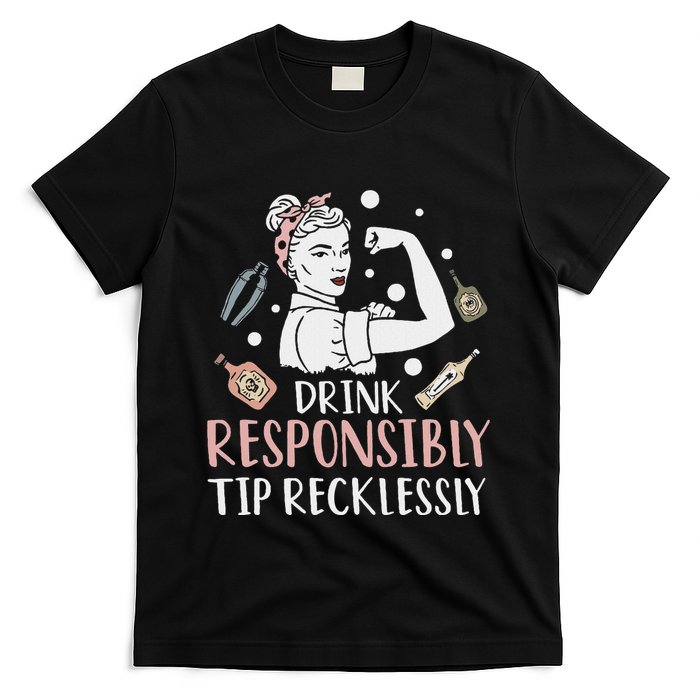 Retro Bartending Saying Mixologist Barkeeper & Bartender T-Shirt