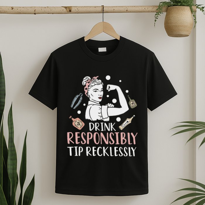 Retro Bartending Saying Mixologist Barkeeper & Bartender T-Shirt