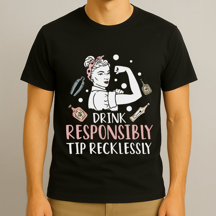 Retro Bartending Saying Mixologist Barkeeper & Bartender T-Shirt