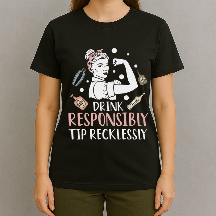 Retro Bartending Saying Mixologist Barkeeper & Bartender T-Shirt