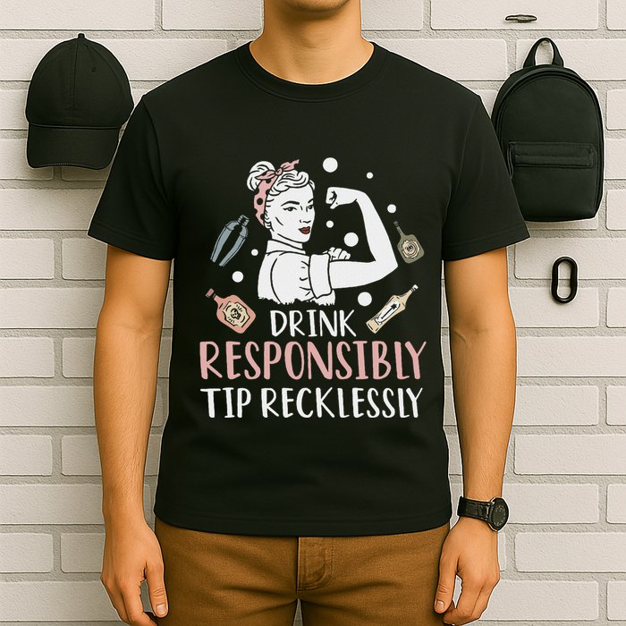 Retro Bartending Saying Mixologist Barkeeper & Bartender T-Shirt