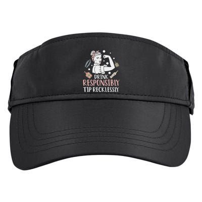 Retro Bartending Saying Mixologist Barkeeper & Bartender Adult Drive Performance Visor
