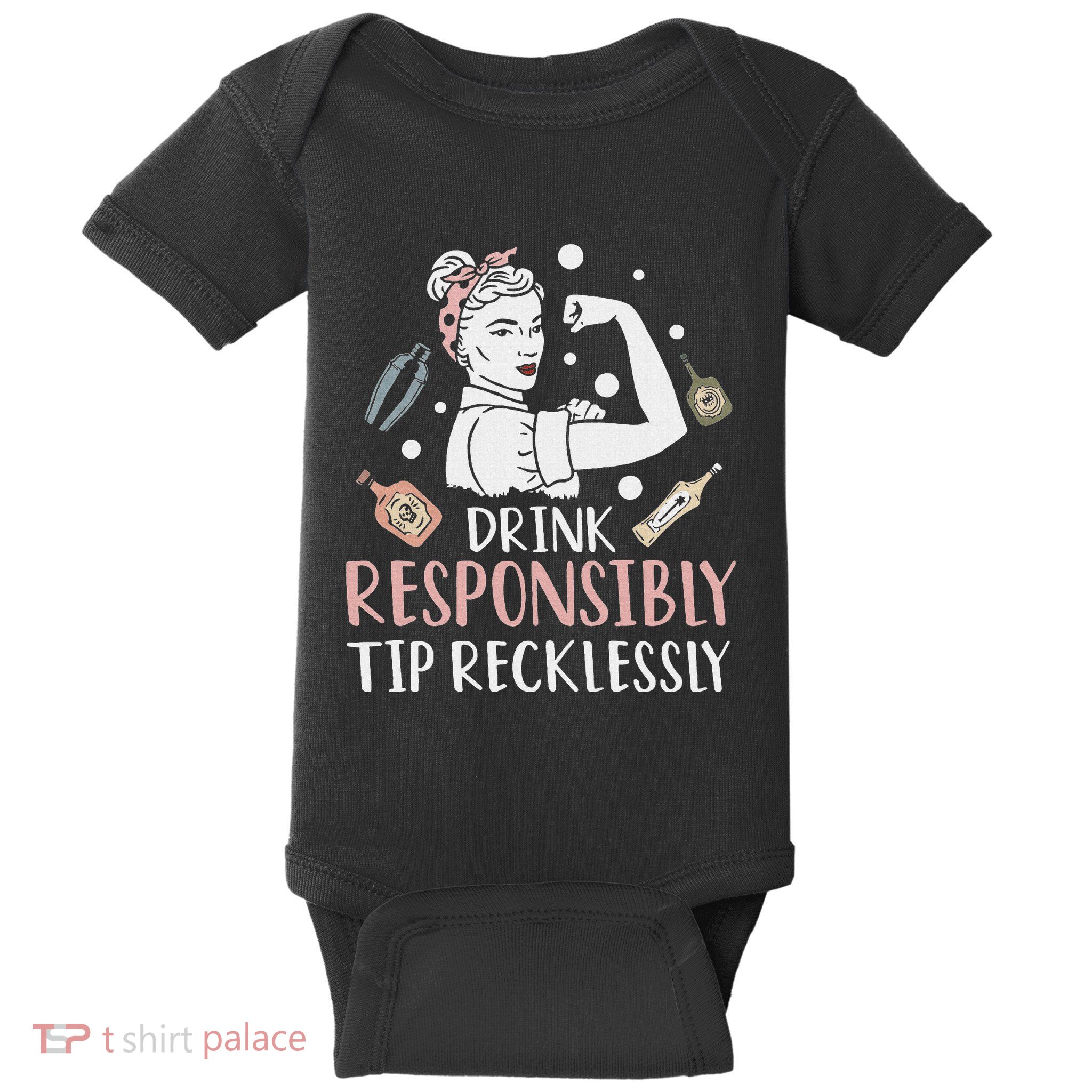 Retro Bartending Saying Mixologist Barkeeper & Bartender Baby Bodysuit