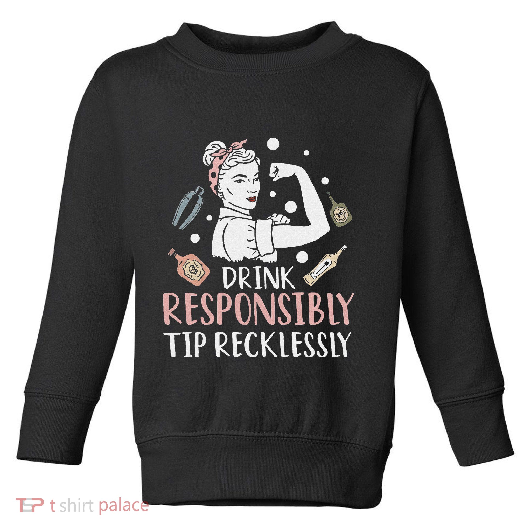 Retro Bartending Saying Mixologist Barkeeper & Bartender Toddler Sweatshirt