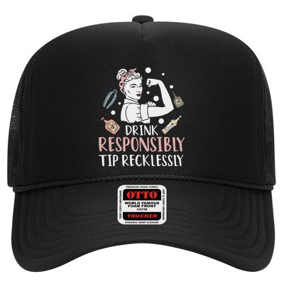 Retro Bartending Saying Mixologist Barkeeper & Bartender Trucker Hat