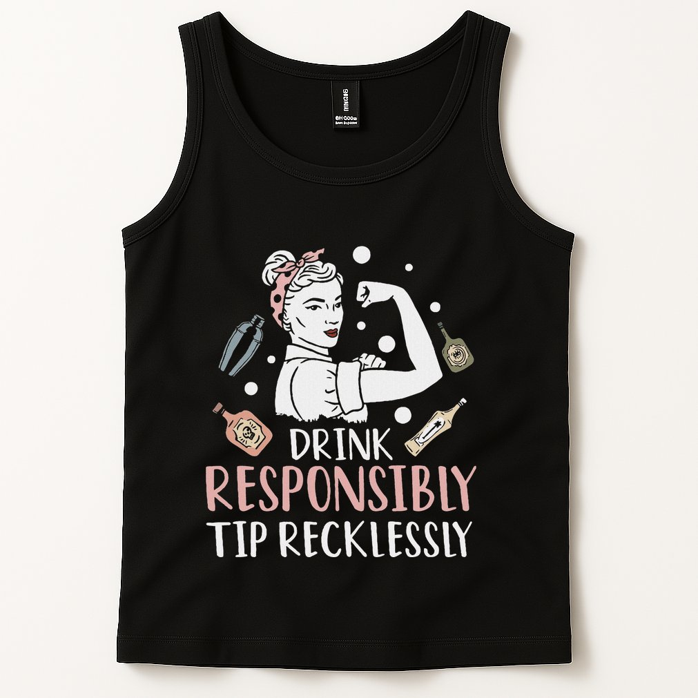 Retro Bartending Saying Mixologist Barkeeper & Bartender Tank Top