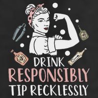 Retro Bartending Saying Mixologist Barkeeper & Bartender Golf Towel