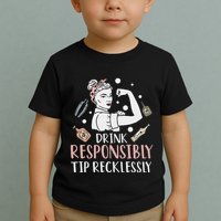 Retro Bartending Saying Mixologist Barkeeper & Bartender Toddler T-Shirt