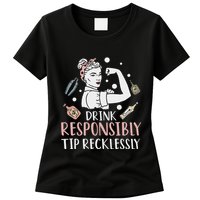 Retro Bartending Saying Mixologist Barkeeper & Bartender Womens T-Shirt