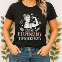 Retro Bartending Saying Mixologist Barkeeper & Bartender Womens T-Shirt