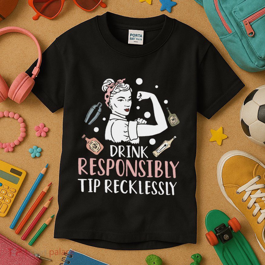 Retro Bartending Saying Mixologist Barkeeper & Bartender Kids T-Shirt