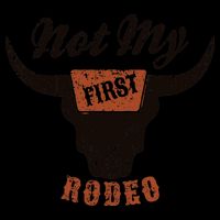 Retro Bull Skull Not My First Rodeo Western Country Cowboy Cooling Performance Crew T-Shirt